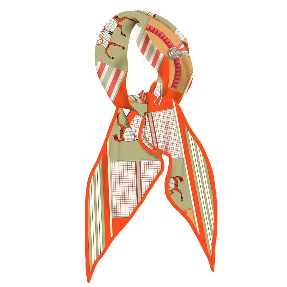 Face Scarf Mask - New Design Fashion Printed Silk Scarves