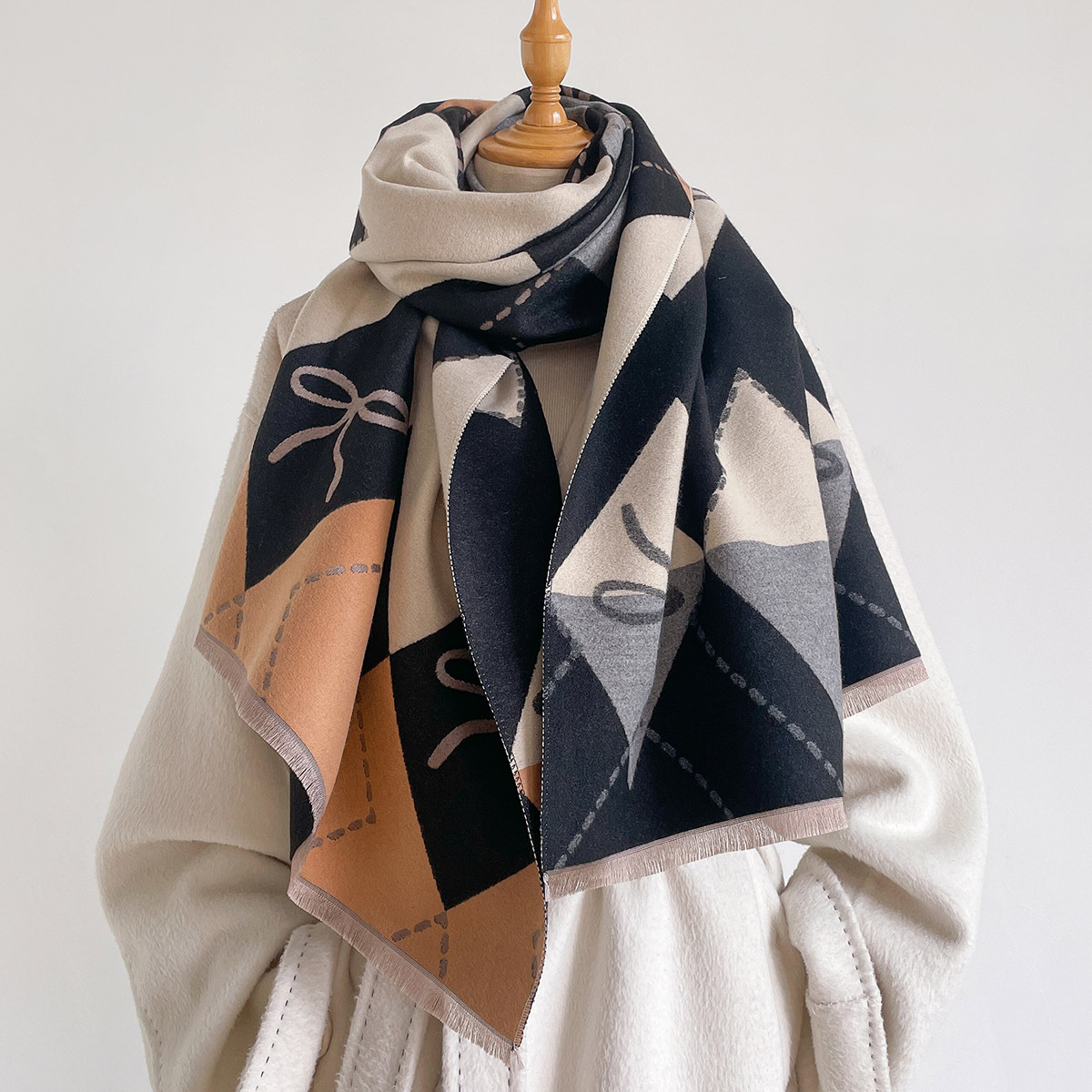 Women Imitation Cashmere Scarf - Pashmina Wrap Large recension och pris