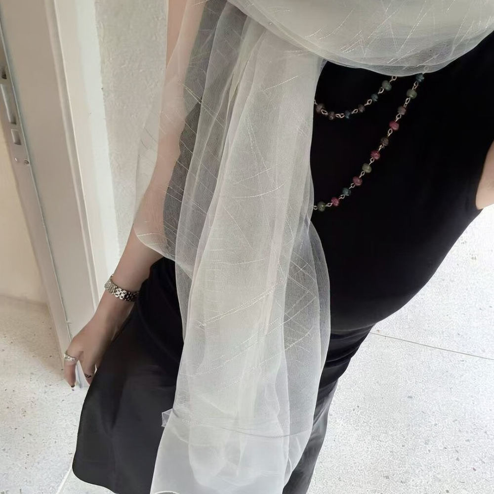Elegant Faux Silk Wrap Women F - Stole Wedding Shawl recension och pris
