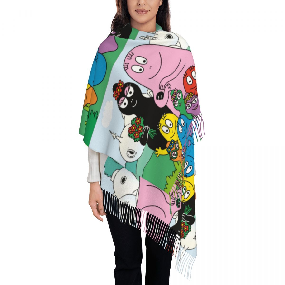 Les Barbapapa Family Shawls Wr - Pashmina Wrap Large recension och pris
