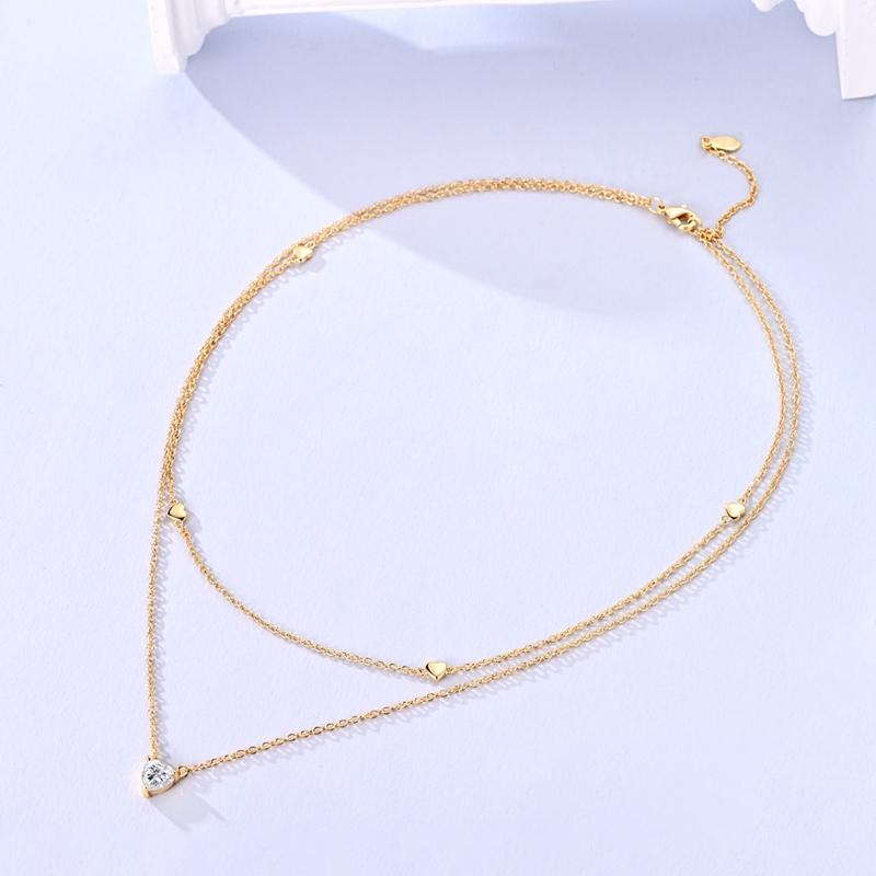 925 Sterling Silver Gold Neckl - Tie Clip Silver recension och pris