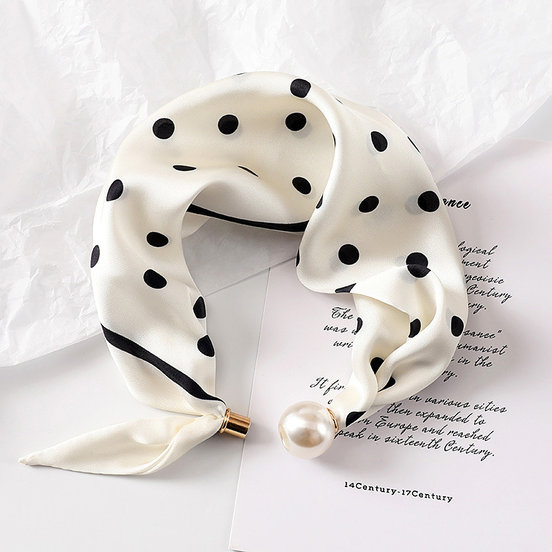 Women New Pearl Buckle Silk Sc - Face Scarf Mask recension och pris