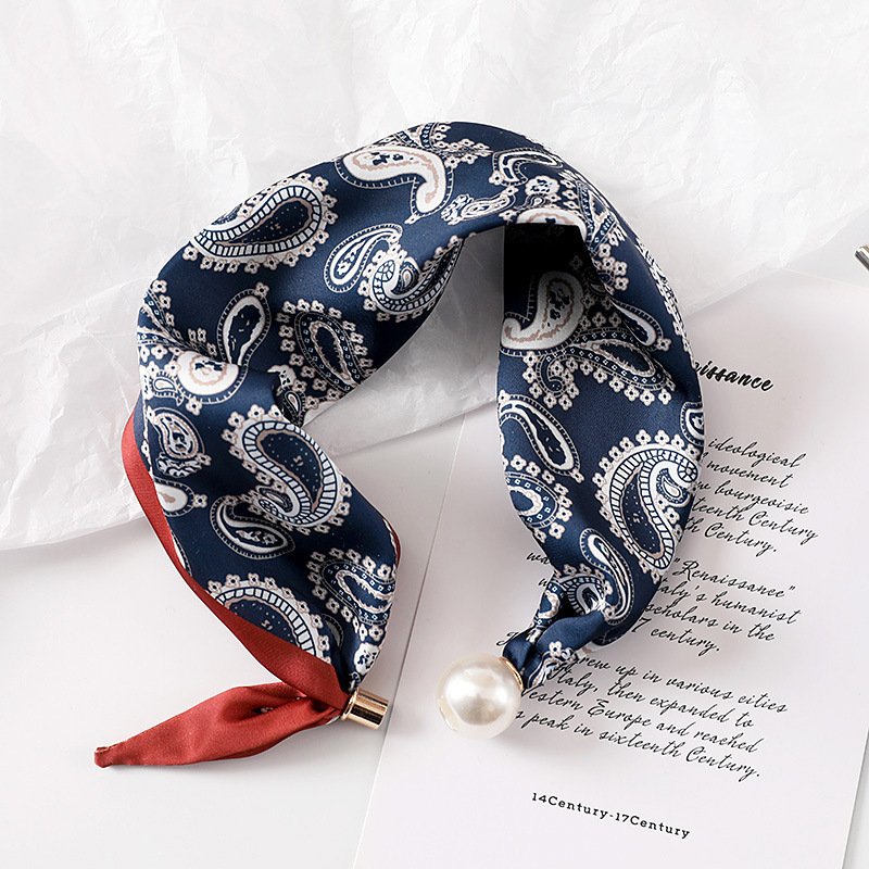Women New Pearl Buckle Silk Sc - Face Scarf Mask recension och pris
