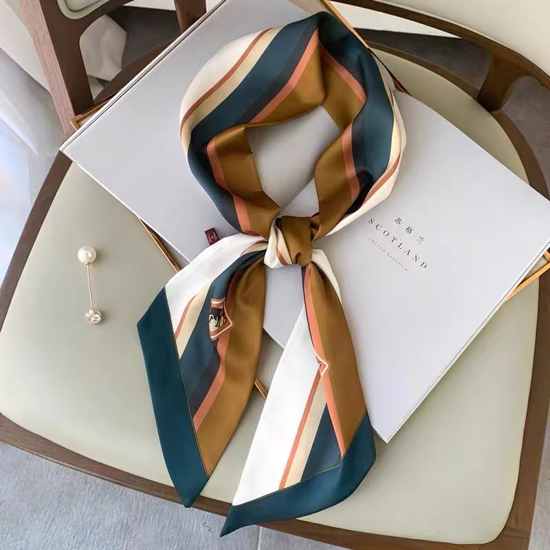 Luna&Dolphin Women Wide Skinny - Silk Tie Striped recension och pris