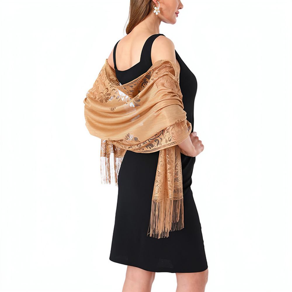 Fashion Floral Lace Shawl For  - Stole Wedding Shawl recension och pris