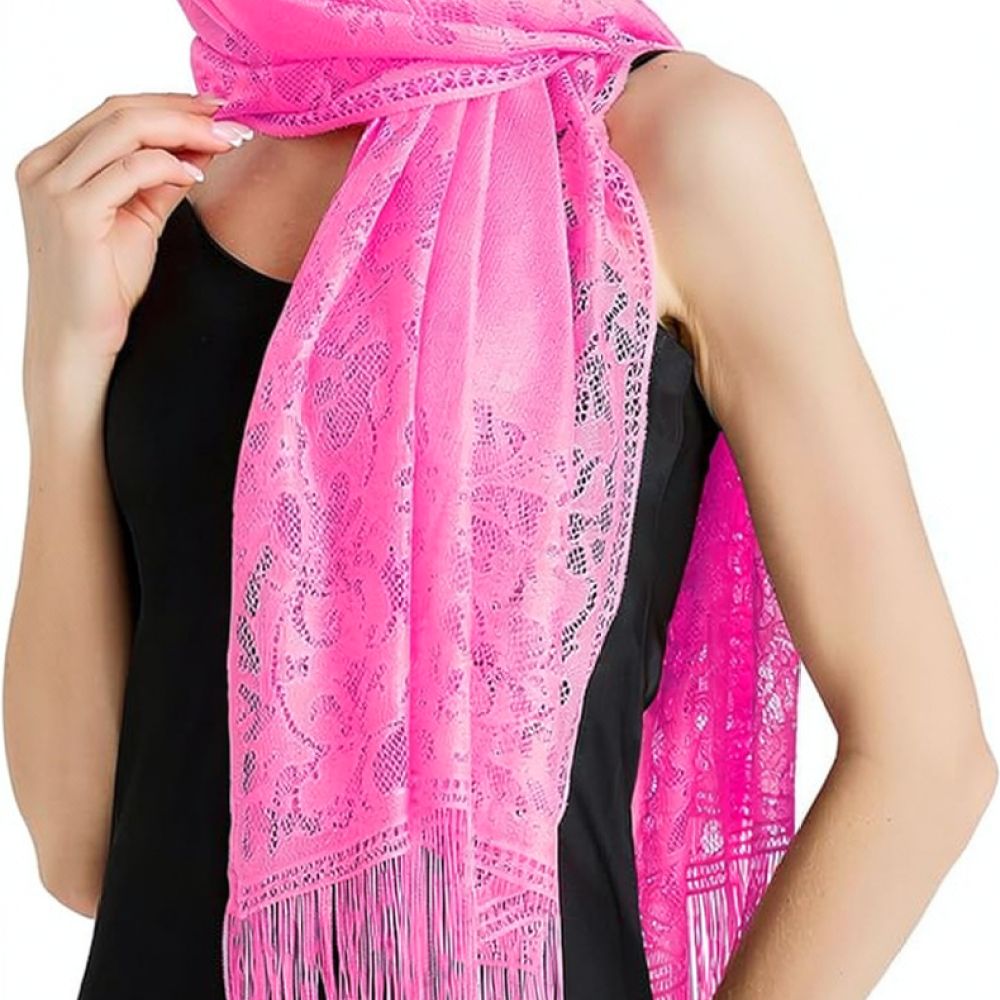 Fashion Floral Lace Shawl For  - Stole Wedding Shawl recension och pris
