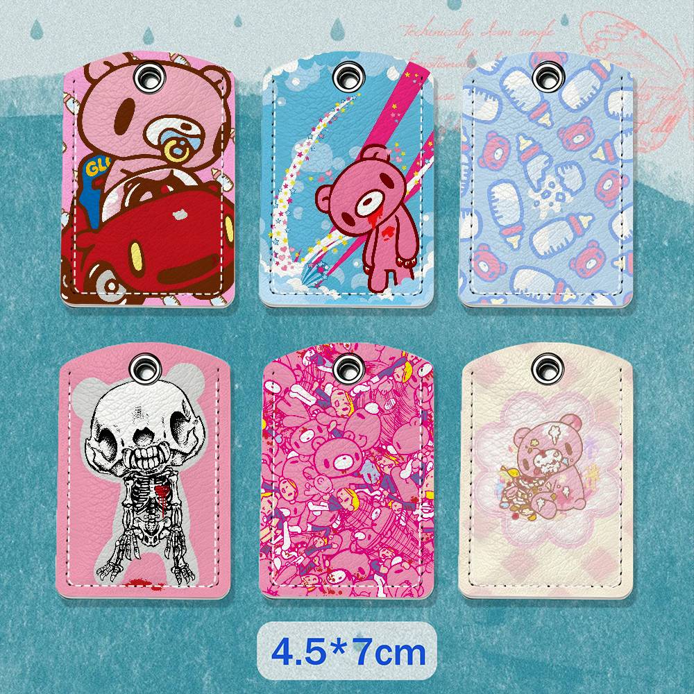 Cartoon G-Gloomy Bear Leather  - Lanyard Badge Holder recension och pris