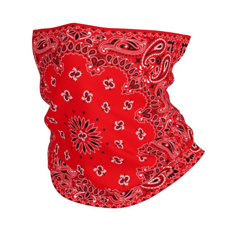 Red Paisley Art Bandana Patter - Neck Warmer Tube recension och pris