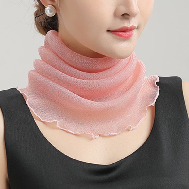 Spring Summer Chiffon Neck Col - Face Scarf Mask recension och pris