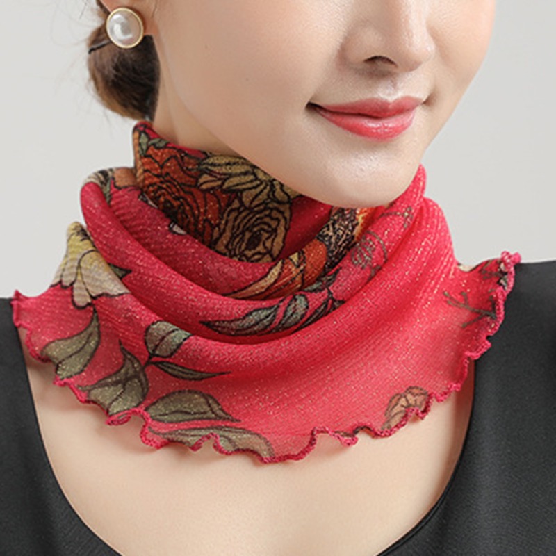 Spring Summer Chiffon Neck Col - Face Scarf Mask recension och pris
