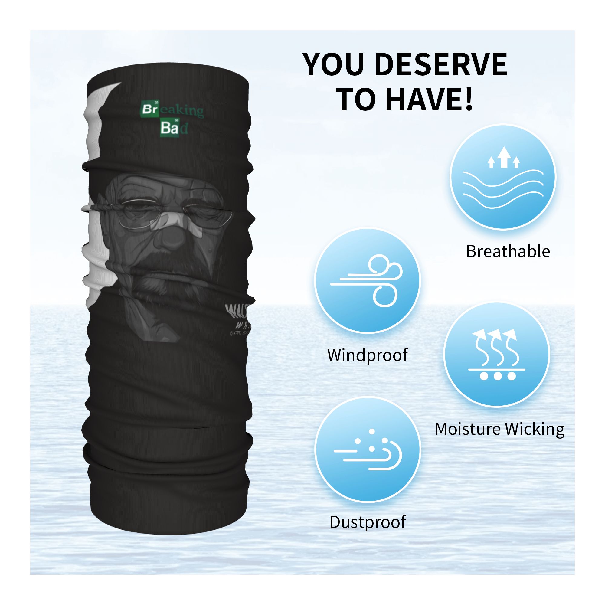 Custom Cool Breaking Bad Walte - Neck Warmer Tube recension och pris