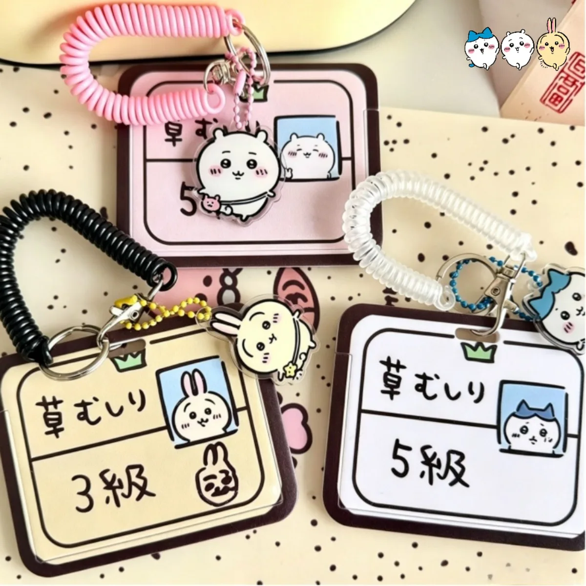 Cute Chiikawa Card Holder Hach - Lanyard Badge Holder recension och pris