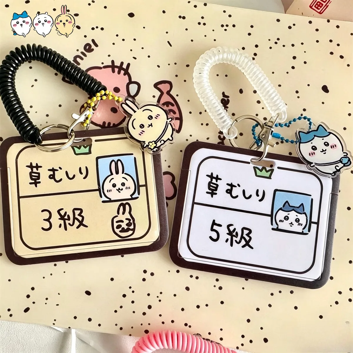 Cute Chiikawa Card Holder Hach - Lanyard Badge Holder recension och pris
