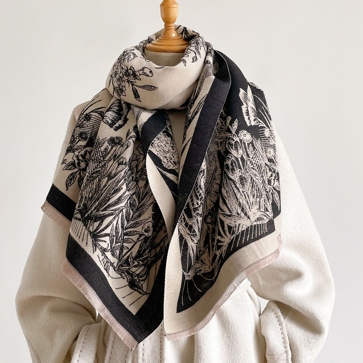 Imitation Cashmere Scarf Women - Pashmina Wrap Large recension och pris